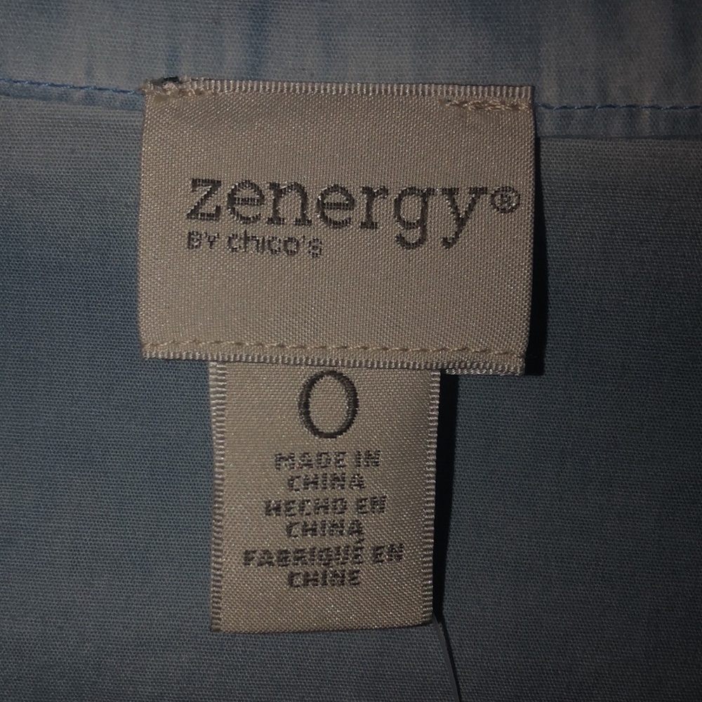 NWT light blue 3/4 sleeve Zenergy by Chico jacket - Picture 2 of 5